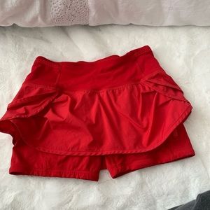 lululemon athletica Skirts - Lululemon red speed squad skirt/skort lululemon athletica Skirts - Lululemon red speed squad skirt/skort
